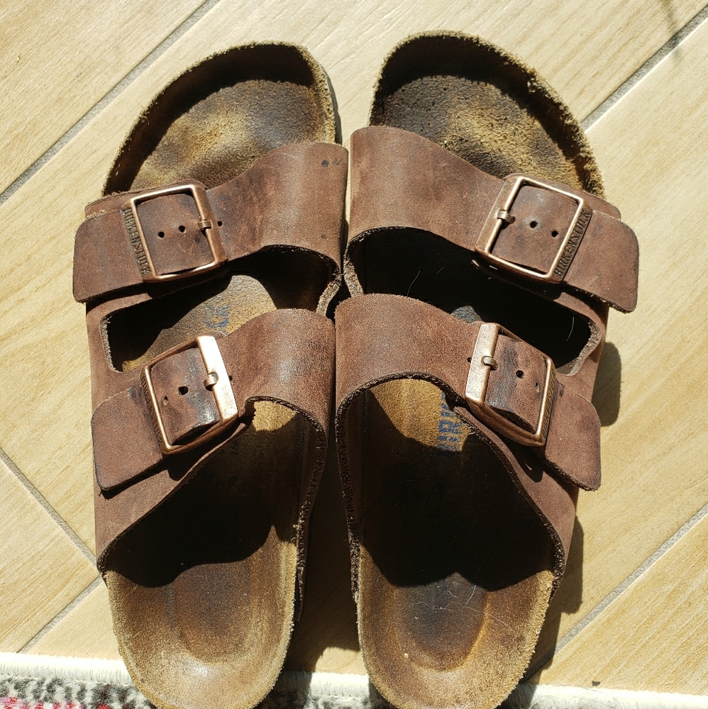 Birkenstock Arizona Sandals Habana Leather